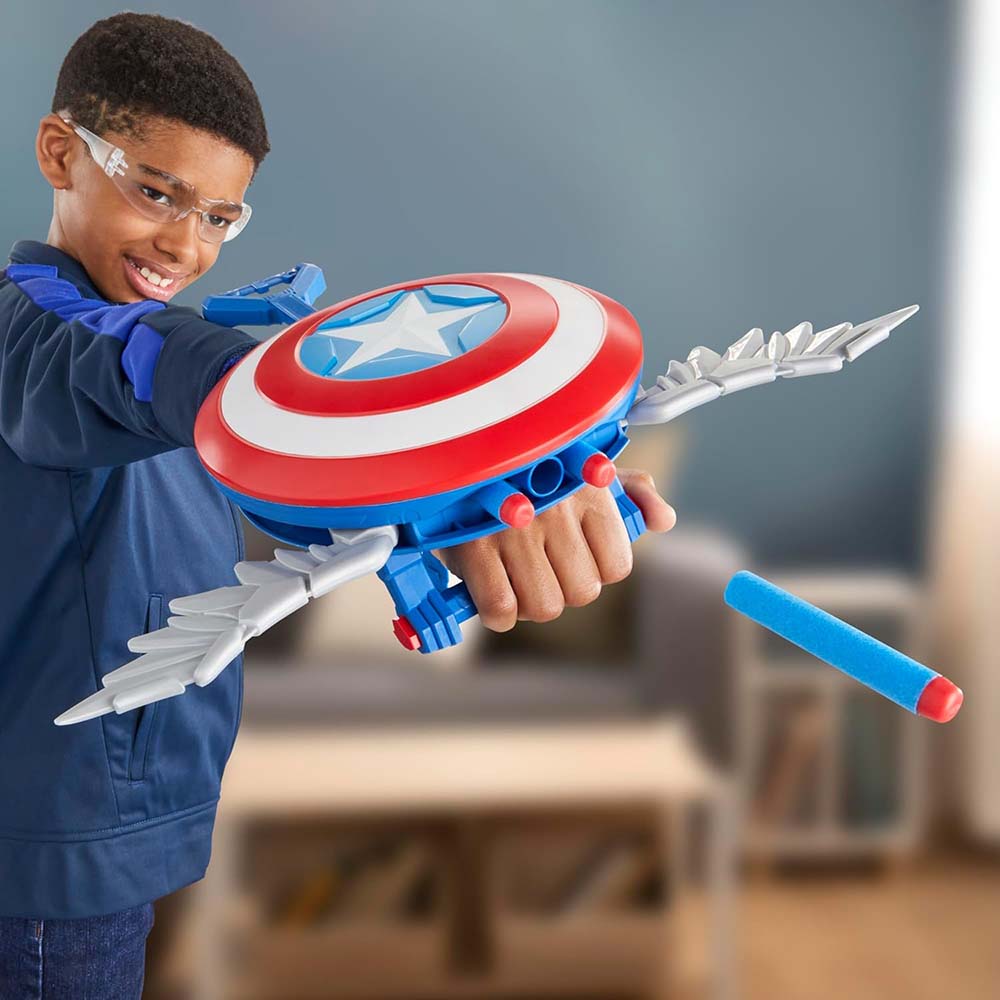 Marvel Studios Captain America Brave New World NERF Skyshot Blaster F9302