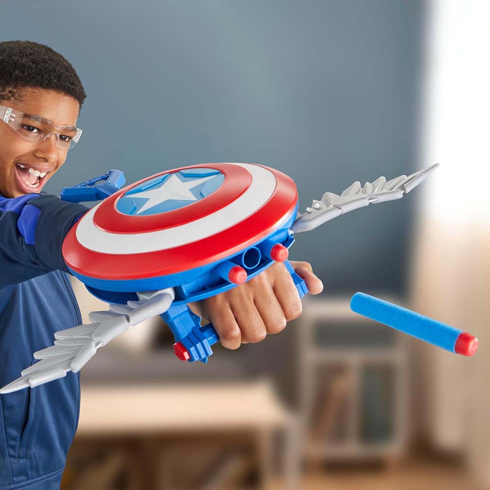 Marvel Studios Captain America Brave New World NERF Skyshot Blaster F9302