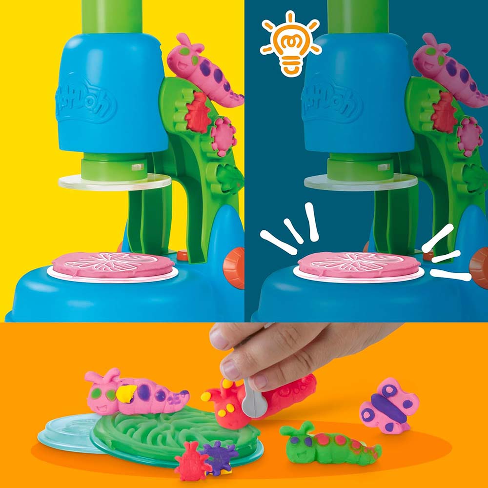 Play-Doh Light and Look Microscope G0494: Set de masa moldeable - Edad 3+