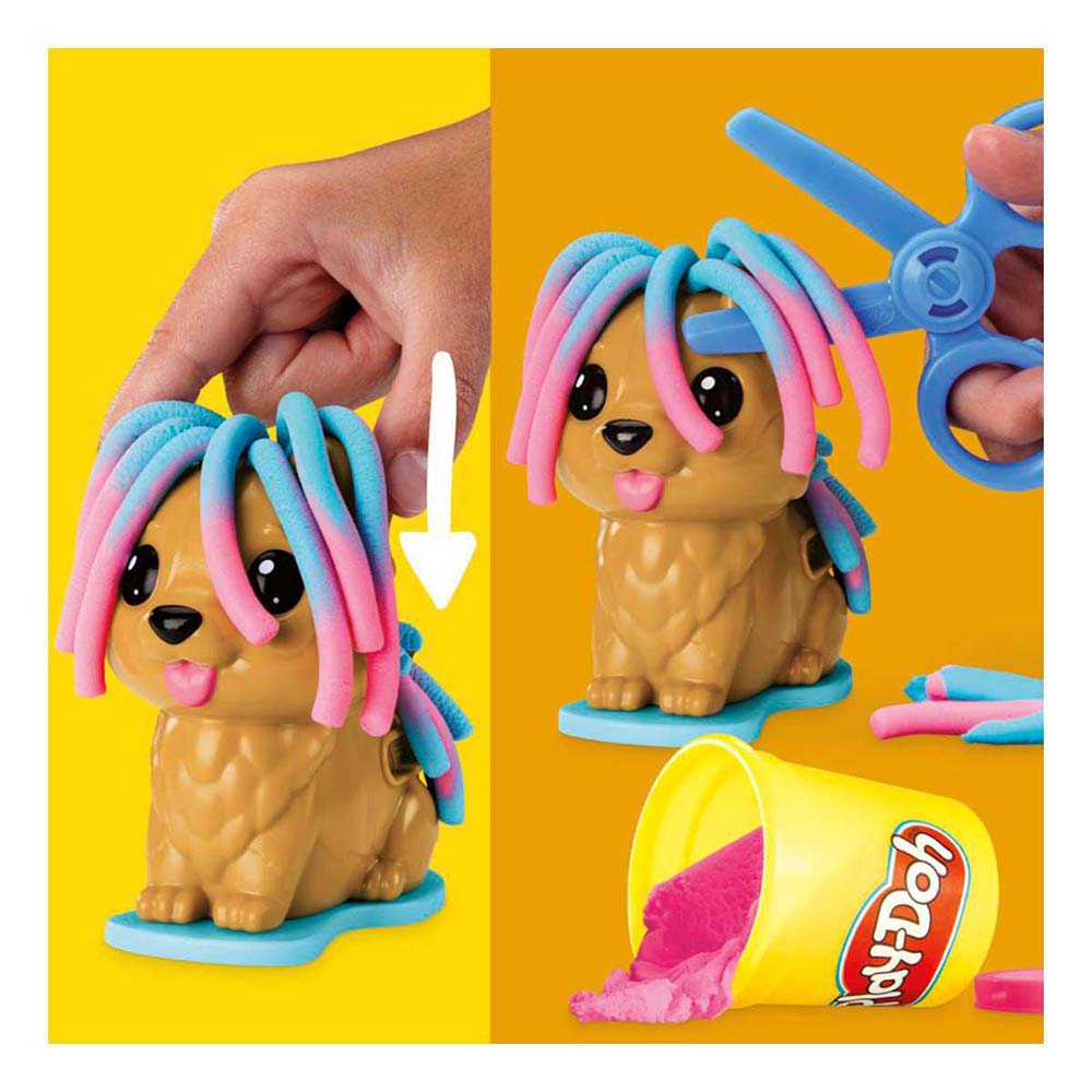 Set de peluquería y veterinario Play-Doh Mini con perro de juguete F7908, figuras de acción