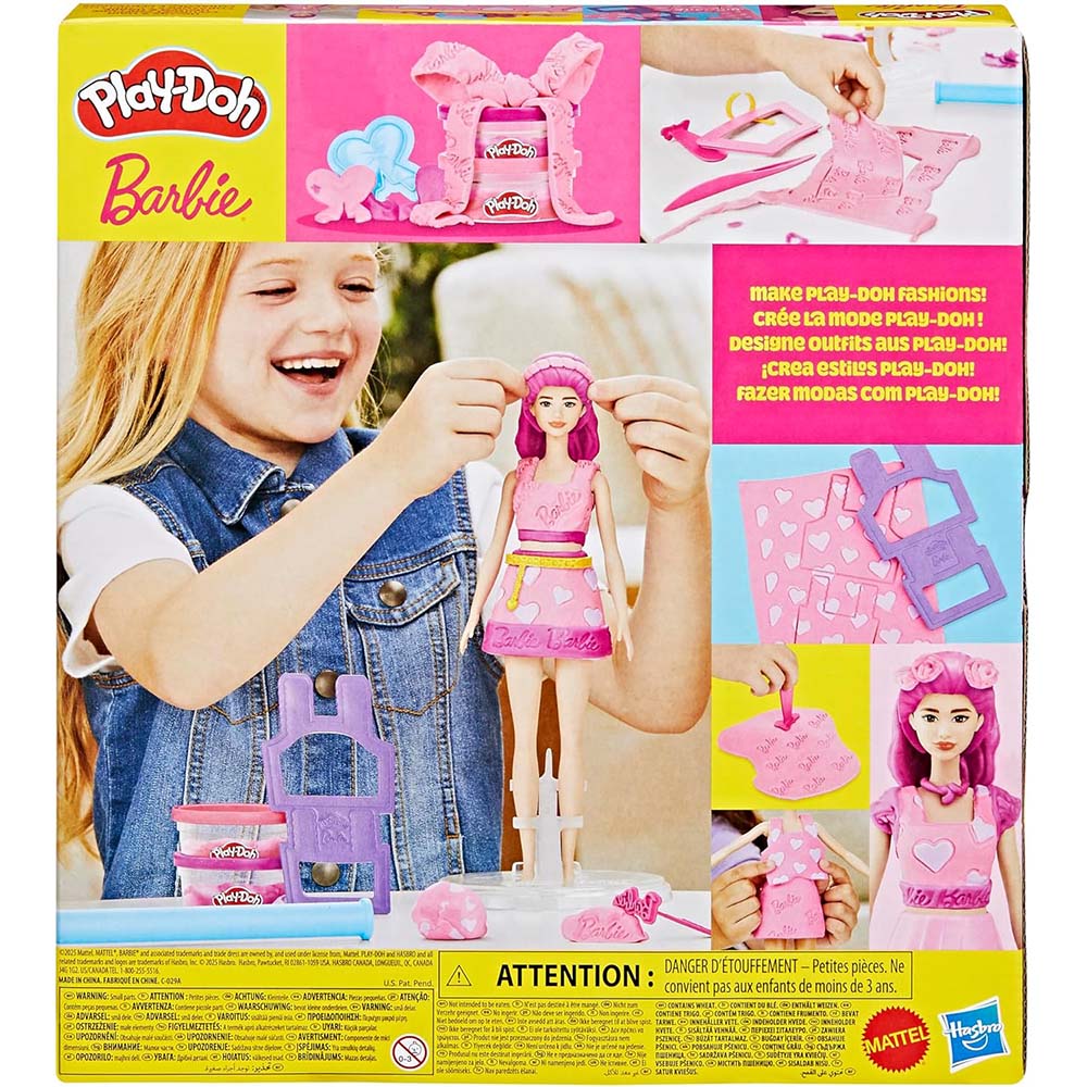 Play-Doh Barbie Corazones G1354, masas y moldeo