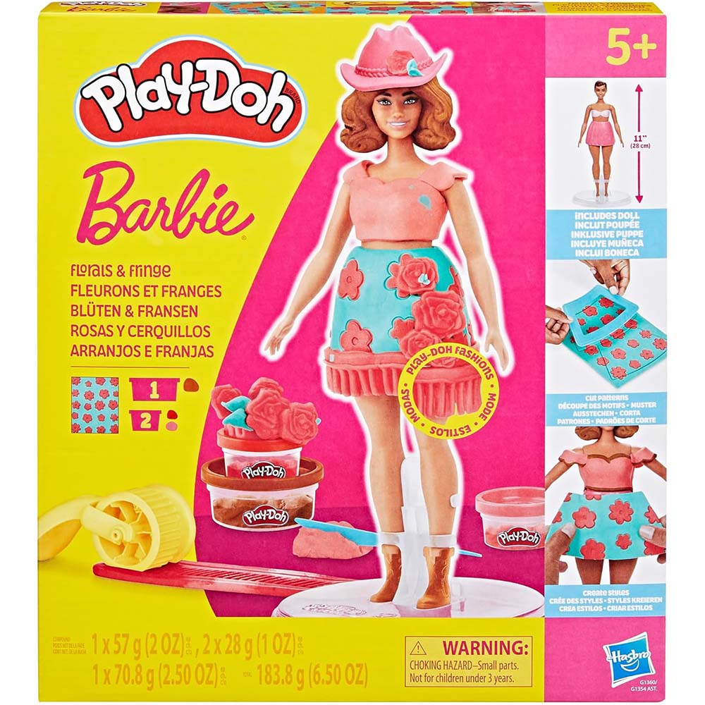 Play-Doh Barbie Rosas G1354, masas y moldeo