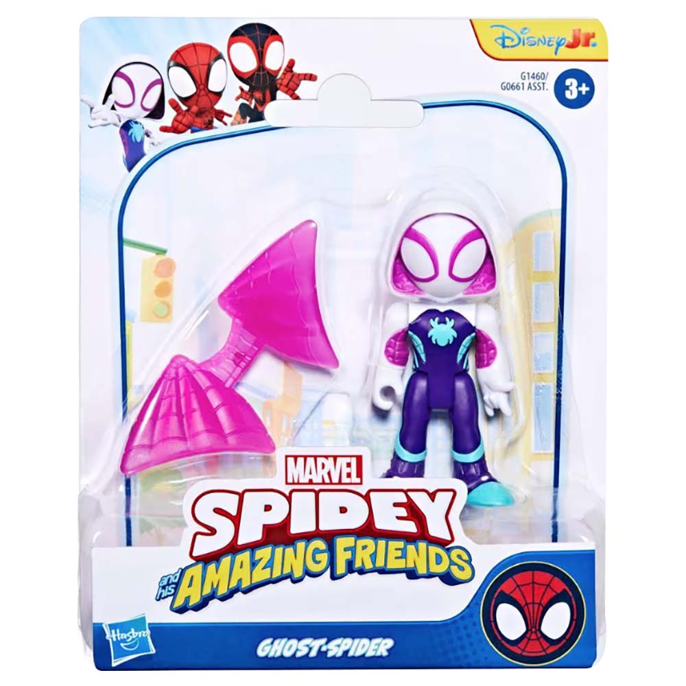 Marvel Spidey and His Amazing Friends Figura de Acción Ghost-Spider G1460, figuras de acción