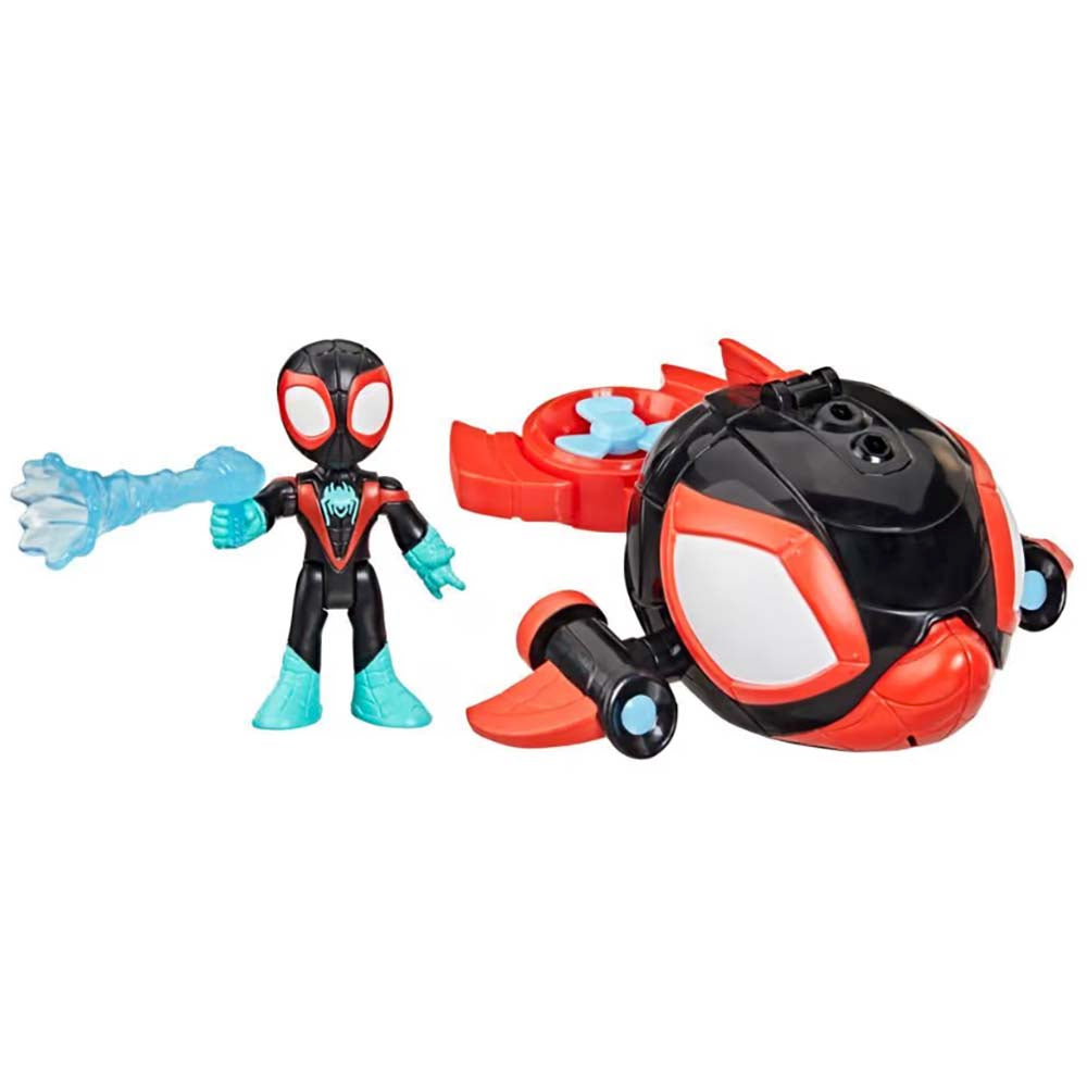 Marvel Spidey and his Amazing Friends Water-Webs Spin Dolphin Submarine G1465, vehículos de juguete
