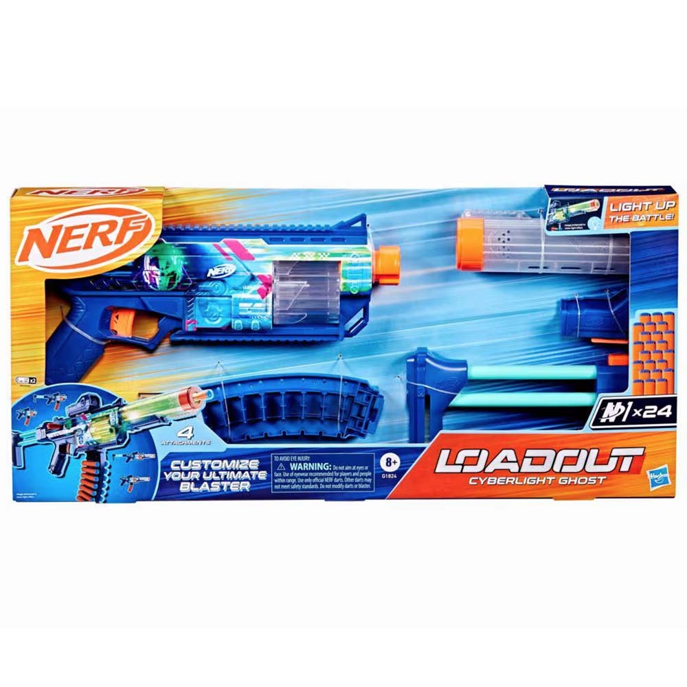 Nerf Cyberlite Ghost Loadout G1824, lanzadores de juguete