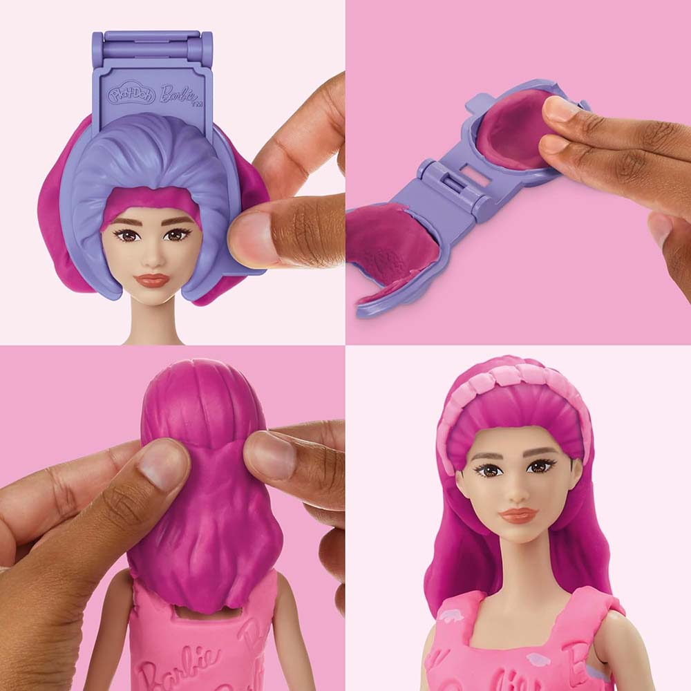 Play-Doh Barbie Corazones y Cabellos G1357, masas y moldeo