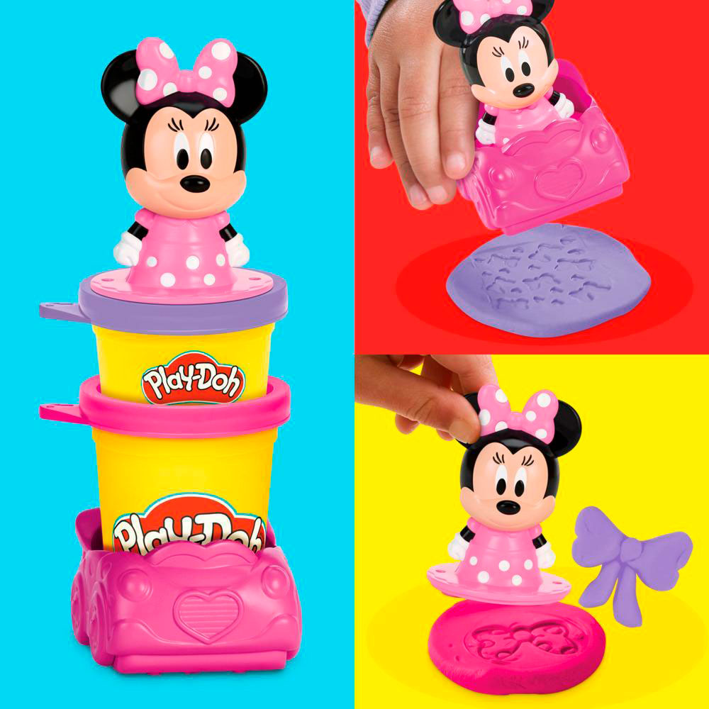 Play-Doh Disney Junior Stamp & Go Minnie Mouse G2325, masas y moldeo