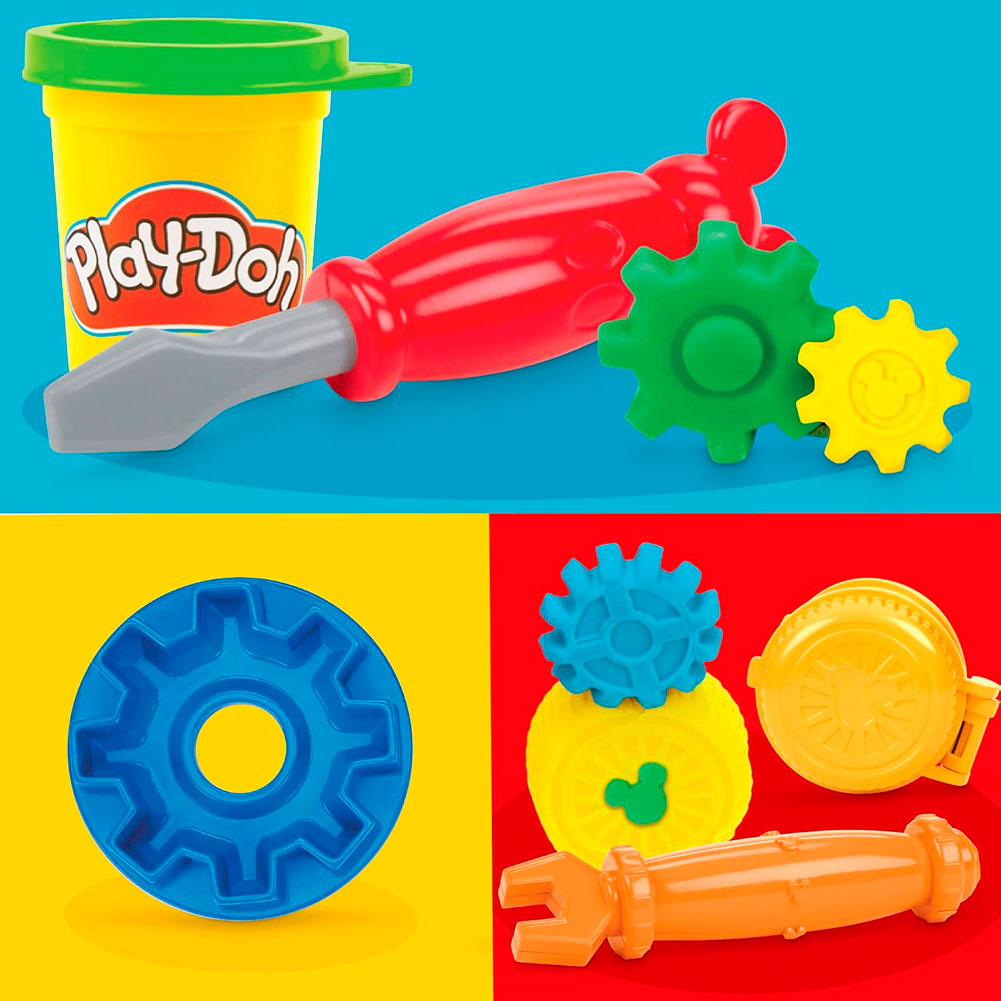 Play-Doh Mickey Mouse Garaje en Movimiento G2326, masas y moldeo