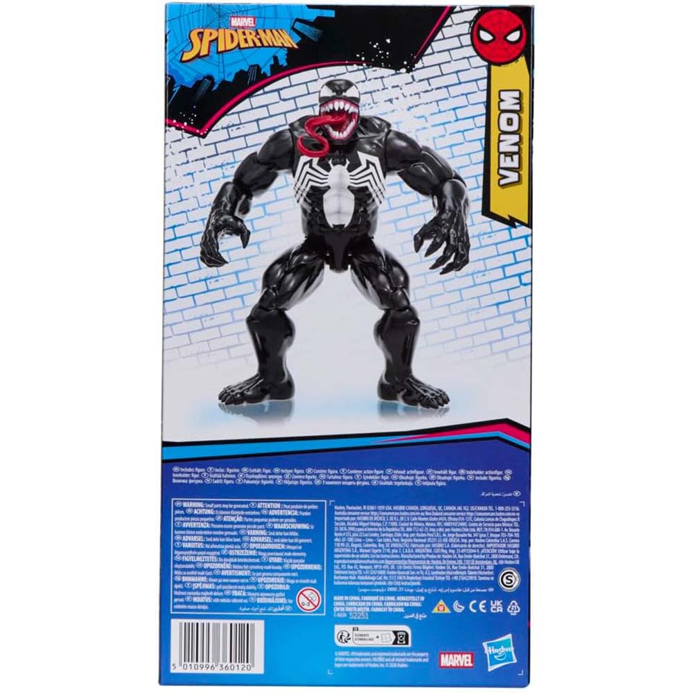 Marvel Spider-Man Titan Series Deluxe Venom Figura de Acción 30 cm G2717, figuras de acción