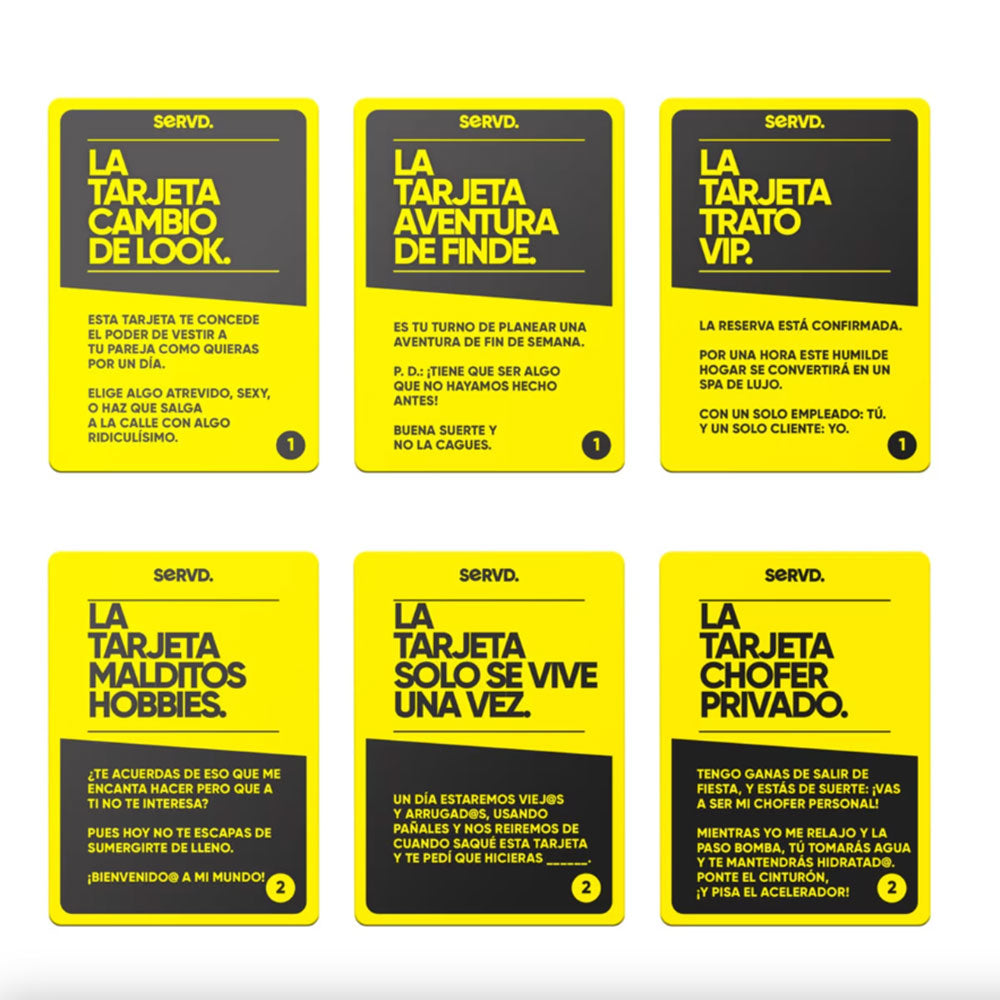 SERVD Parejas G3533, juegos de cartas