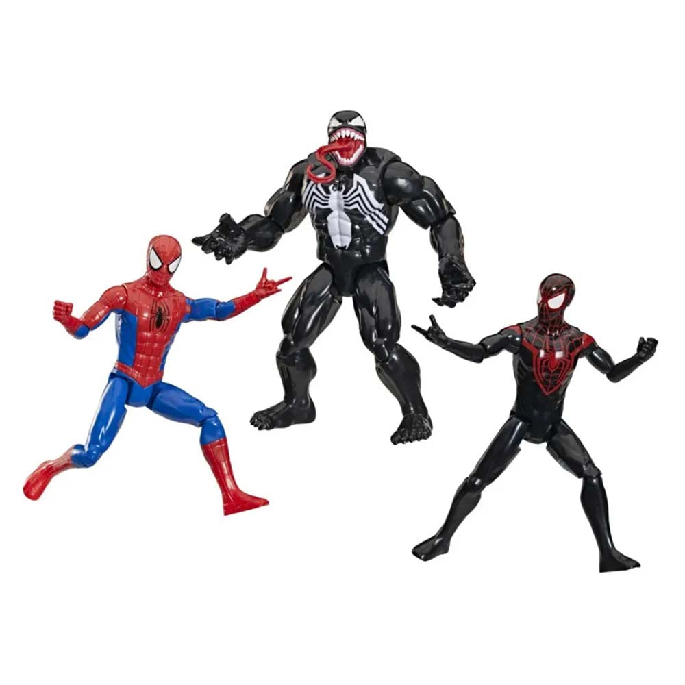 Marvel Spider-Man Titan Hero Series Spider-Man Kid Arachnid y Superior Venom G3418, figuras de acción