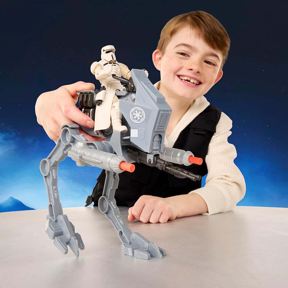 Star Wars ActionVerse AT-RT y Conductor Imperial Remanente de AT-RT G2840, figuras de acción