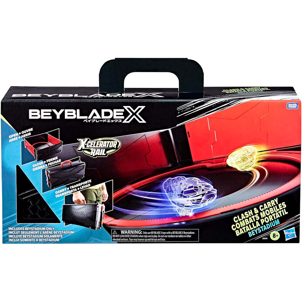 Beyblade X Clash and Carry Beystadium Battle Arena, arenas para trompos