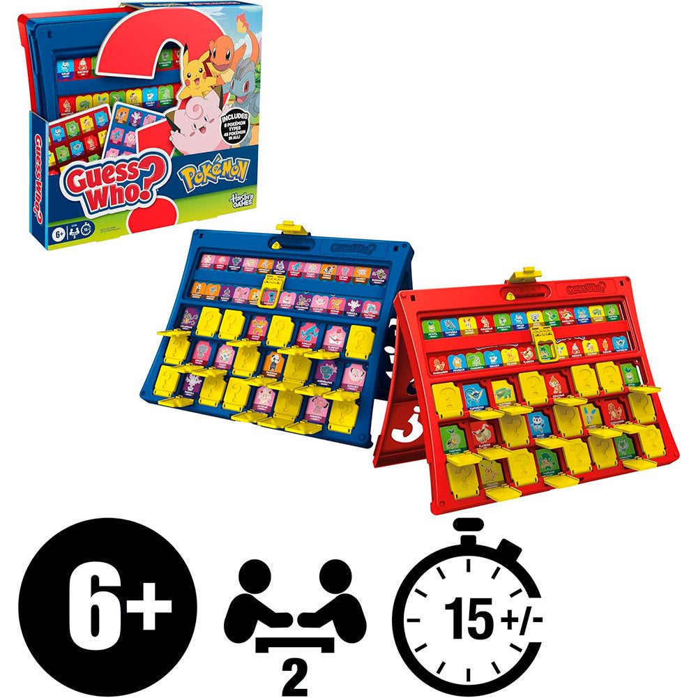 Hasbro Gaming – Adivina Quién? Edición Pokémon G3348, juegos de mesa