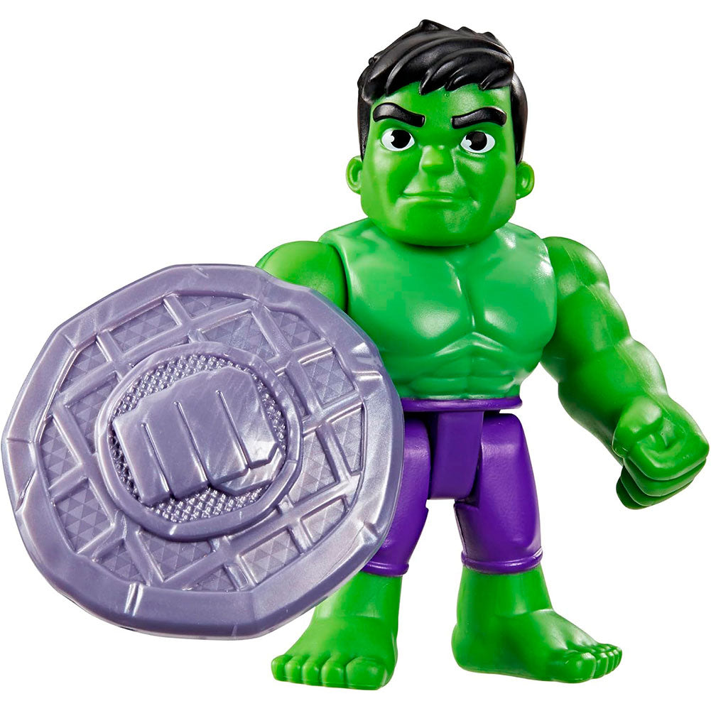 Marvel Spidey and His Amazing Friends Hulk: Figura de Acción de 7.5 cm con Accesorio - Edad 3+