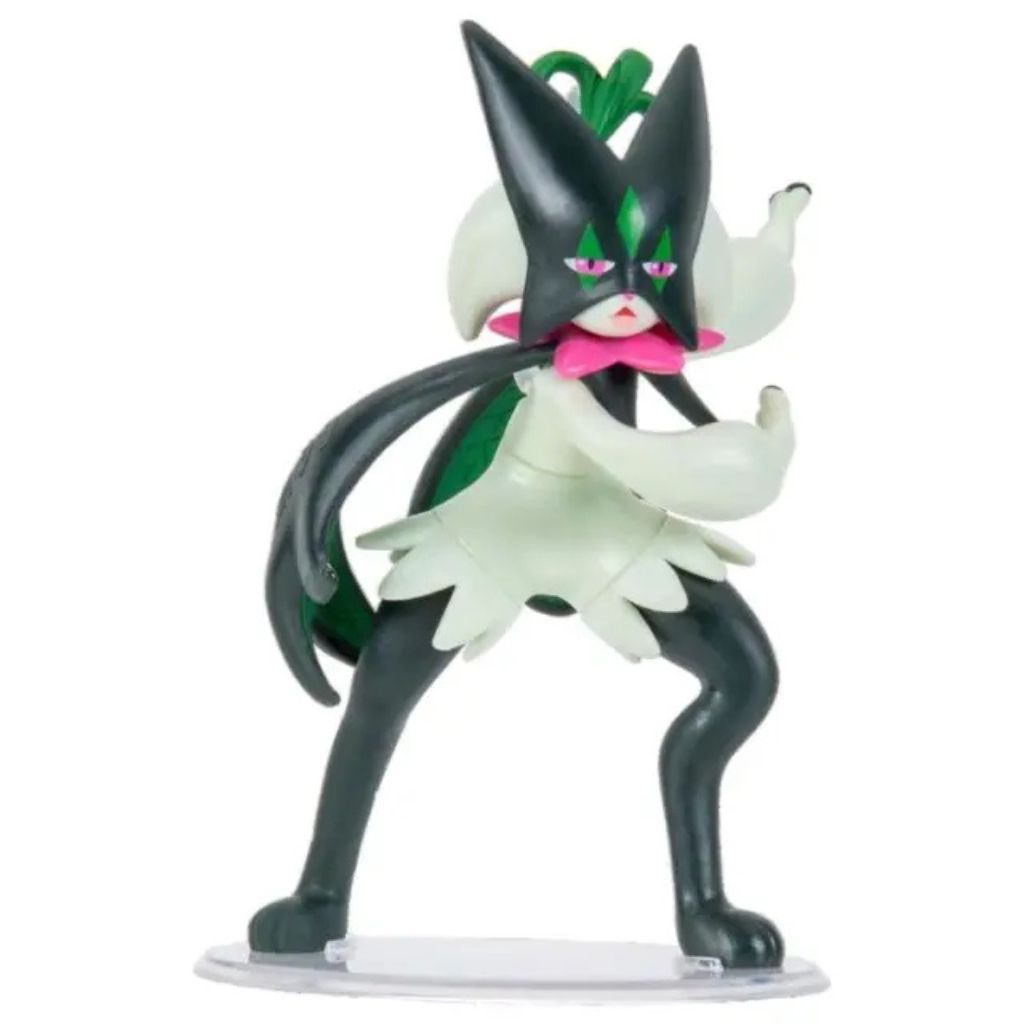 Pokémon Battle Feature Figure Jazwares: Meowscarada Figura de Acción con Funciones de Batalla - Edad 4+