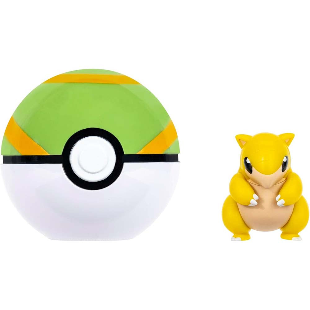 Pokémon Clip 'N' Go - Sandshrew & Nest Ball PKW3505, figuras de acción
