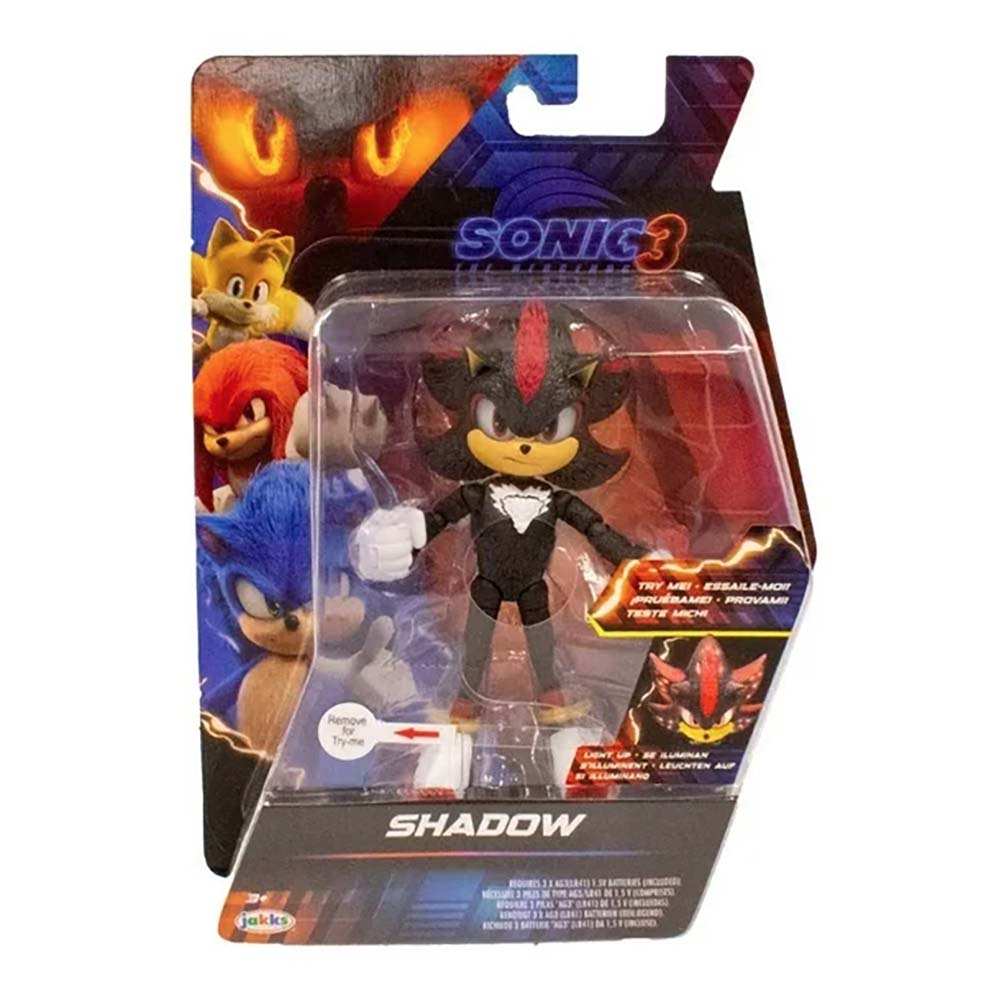 Sonic 3 Figura 5 Pulg Light Up Shadow, figuras de acción