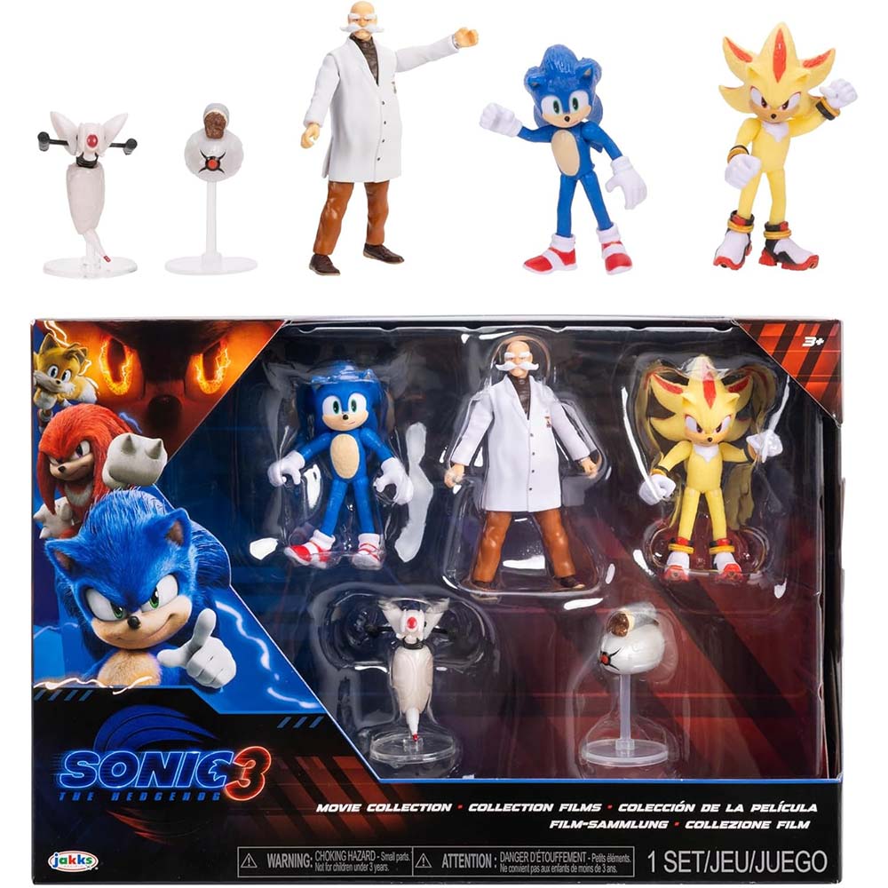 Set de Figuras Sonic The Hedgehog 3 – Movie Collection | Jakks Pacific (Producto Oficial), figuras de acción