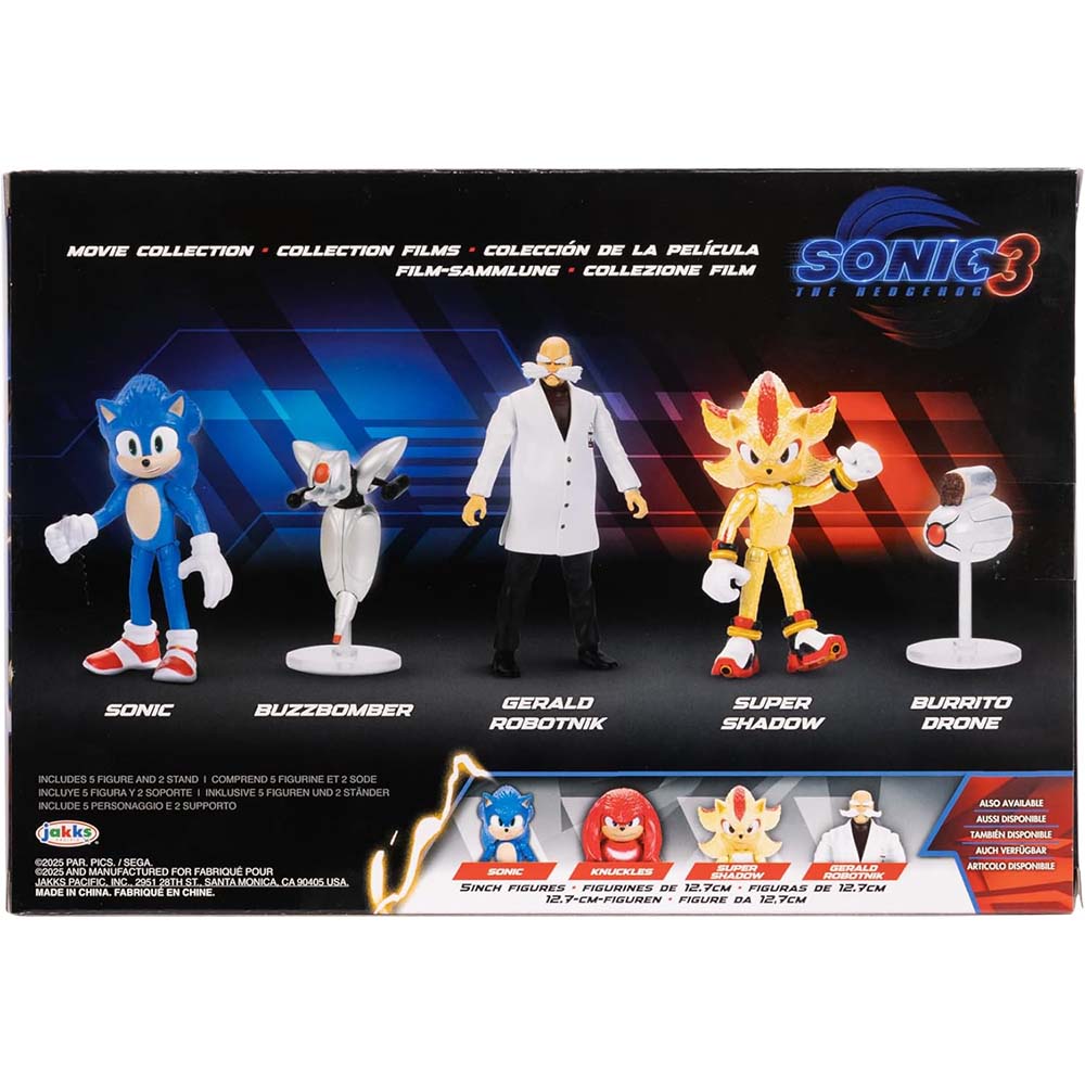 Set de Figuras Sonic The Hedgehog 3 – Movie Collection | Jakks Pacific (Producto Oficial), figuras de acción