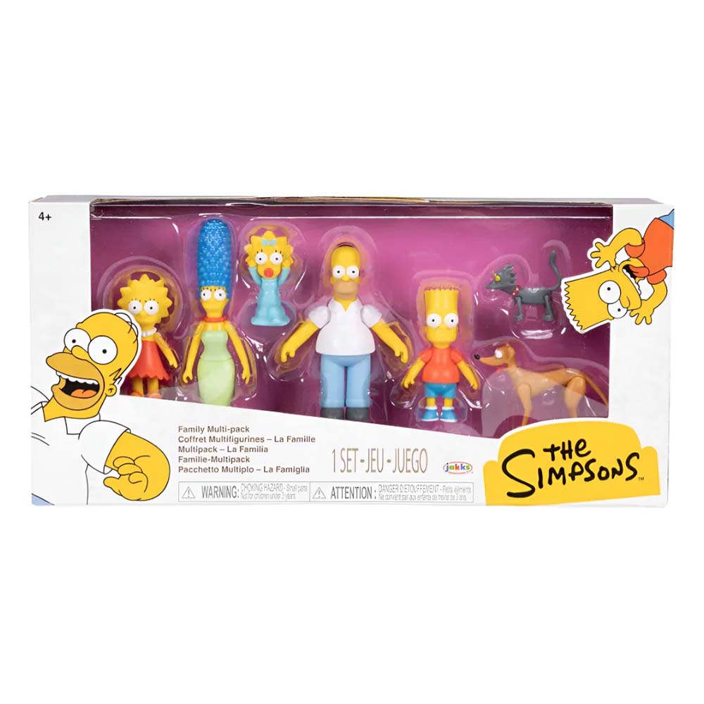 Set de Figuras The Simpsons – Family Multi-Pack | Jakks Pacific (Producto Oficial), figuras de acción