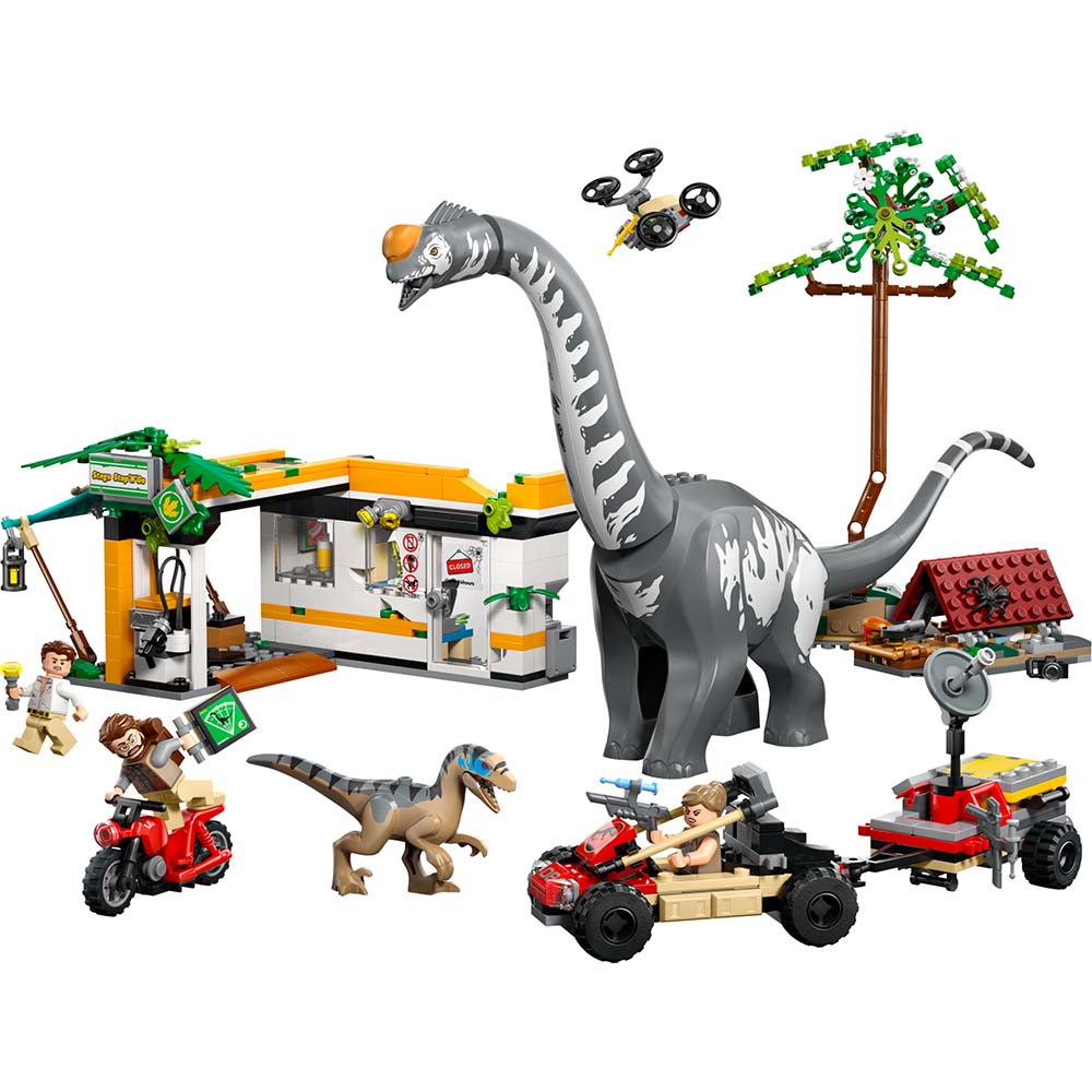 LEGO Jurassic World Misión de Seguimiento: Raptor y Titanosaurus 76973, sets de construcción