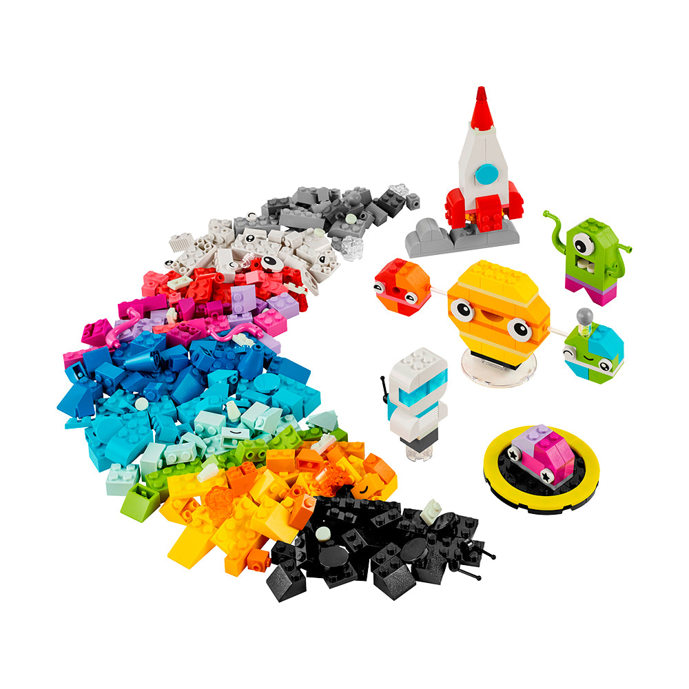 LEGO Classic Planetas Espaciales Creativos 11037: Set de construcción de 450 piezas - Edad 5+