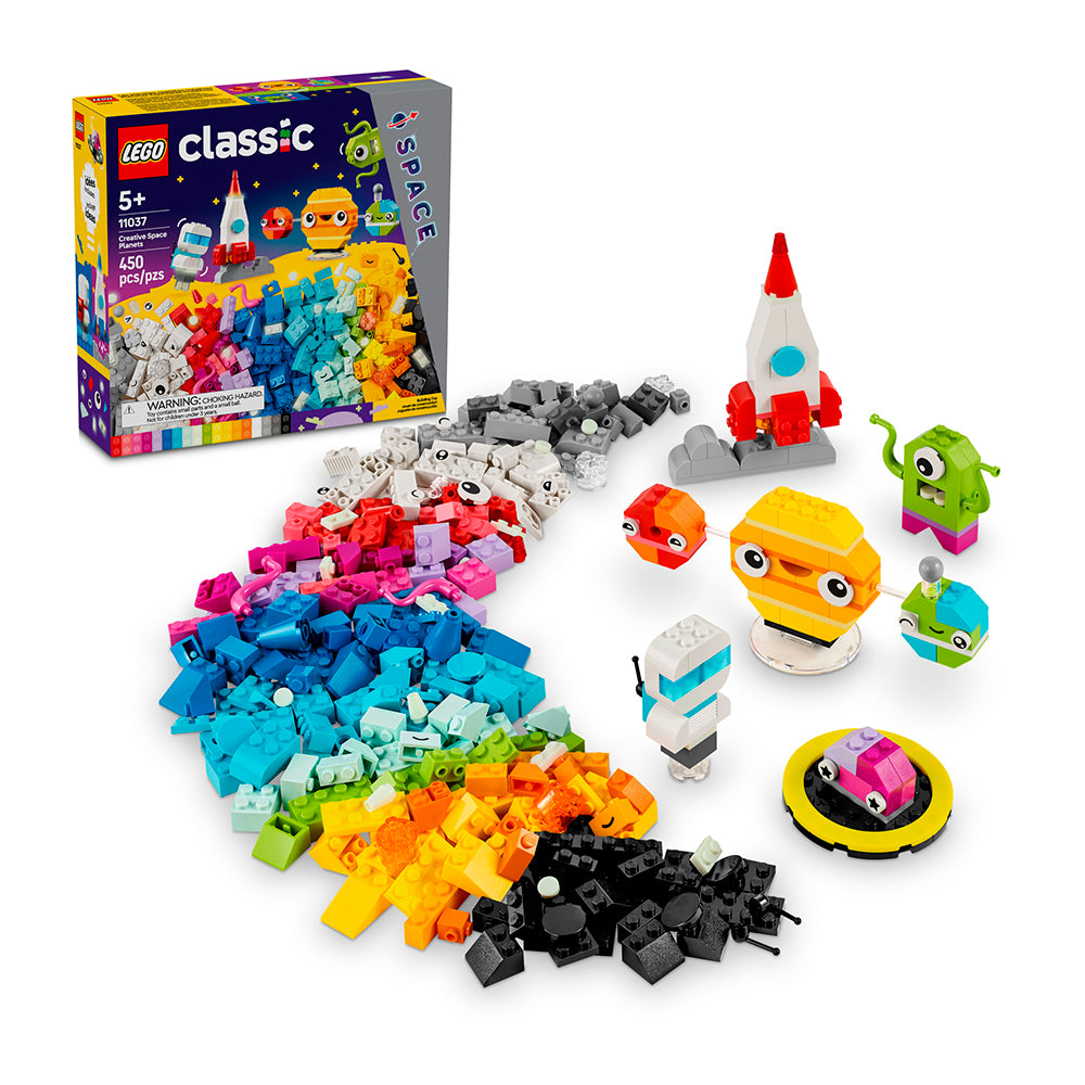 LEGO Classic Planetas Espaciales Creativos 11037: Set de construcción de 450 piezas - Edad 5+