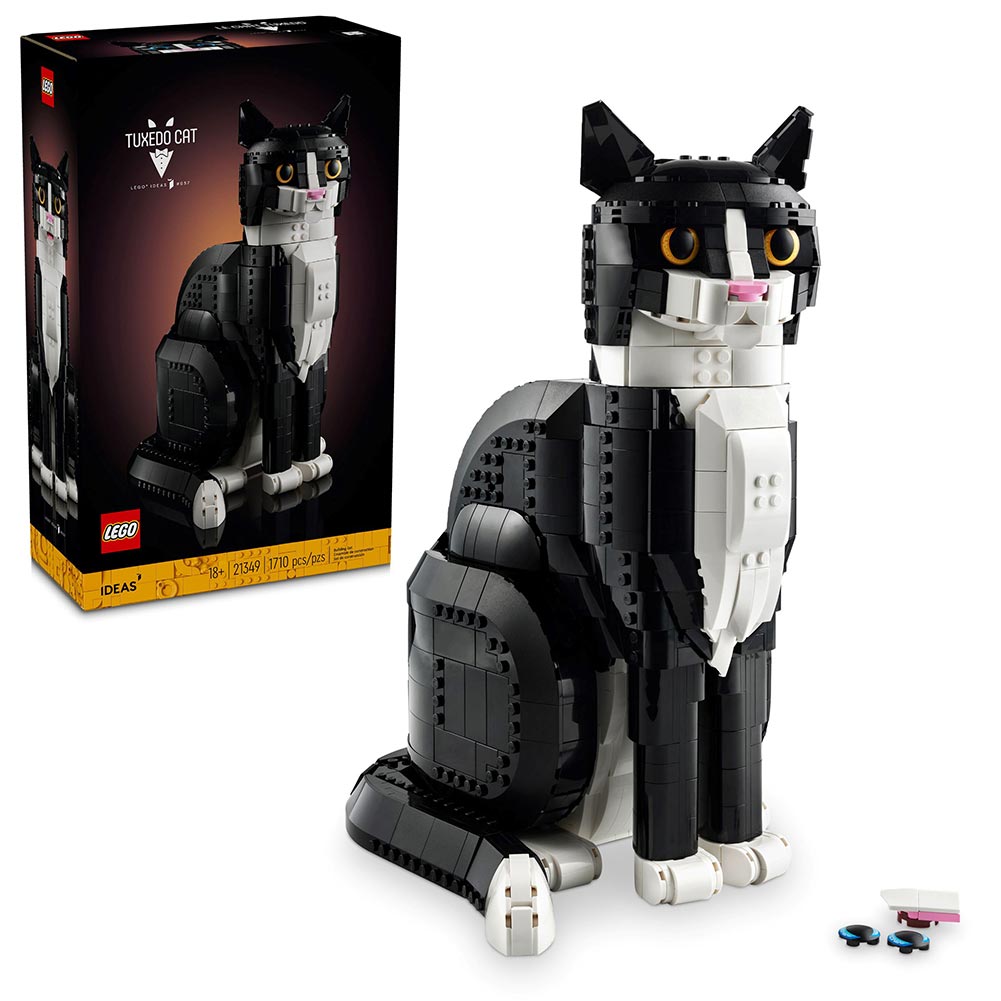 LEGO Ideas Gato Bicolor 21349: Set de construcción de 1710 piezas - Edad 18+