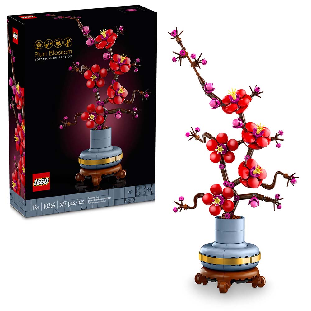 LEGO Botanicals Flor de Ciruelo 10369: Set de construcción de 327 piezas - Edad 18+