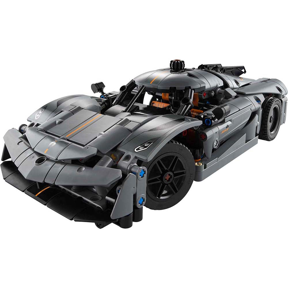 LEGO Hipercoche Koenigsegg Jesko Absolut Gris 42173: Set de construcción de 801 piezas - Edad 10+
