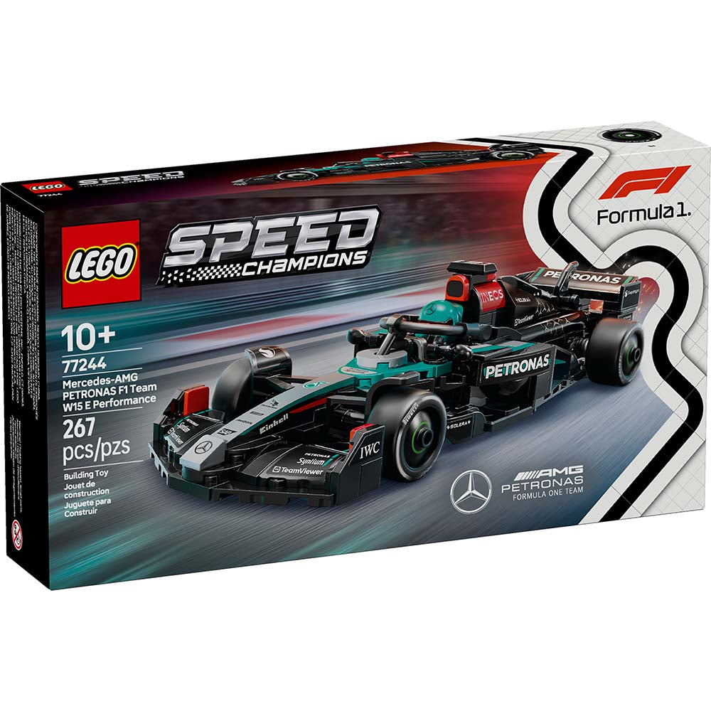 LEGO Speed Champions Mercedes-AMG PETRONAS F1 Team W15 Coche de Carreras 77244, sets de construcción