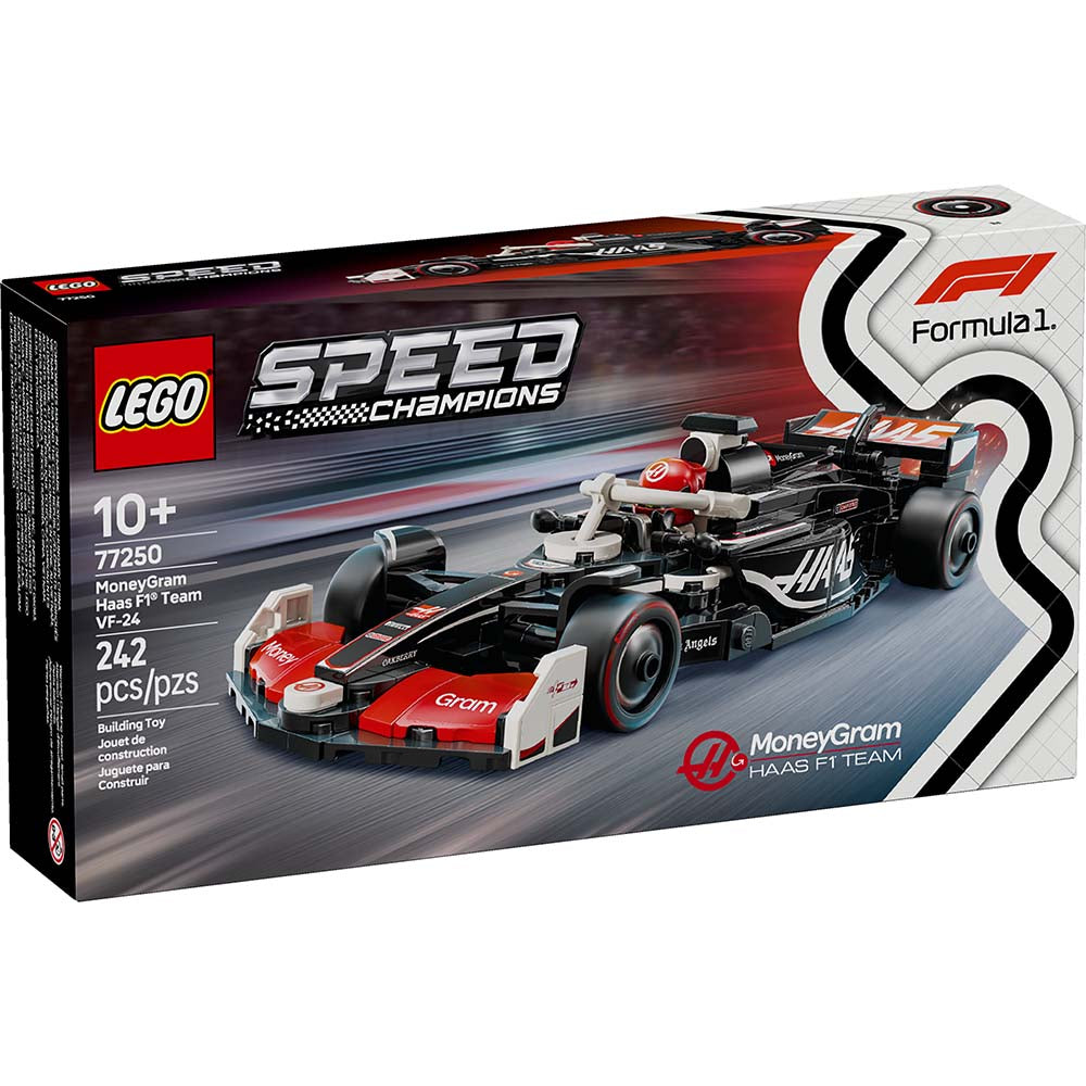 LEGO Coche de Carreras MoneyGram Haas F1 Team VF-24 77250: Set de construcción de 242 piezas - Edad 10+