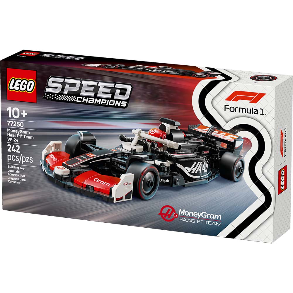 LEGO Coche de Carreras MoneyGram Haas F1 Team VF-24 77250: Set de construcción de 242 piezas - Edad 10+