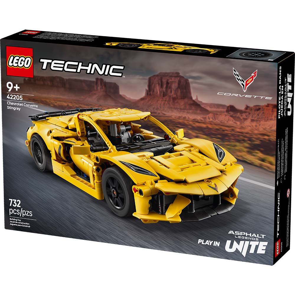 LEGO Chevrolet Corvette Stingray 42205: Set de construcción de 732 piezas - Edad 9+