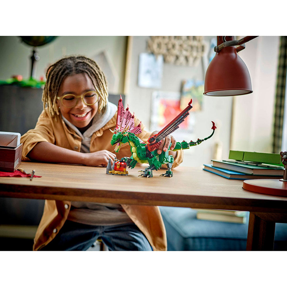 LEGO Creator 3 en 1 Dragon Medieval 31161, sets de construcción