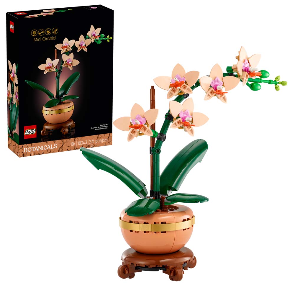 LEGO Botanicals Miniorquídea Set de Construcción 10343, sets de construcción