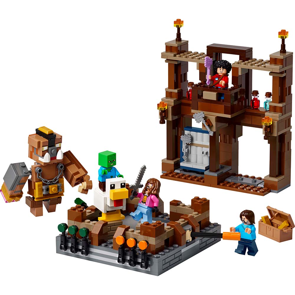 LEGO Minecraft El Ring de Combate de la Mansión del Bosque 21272: Set de construcción de 491 piezas - Edad 10+