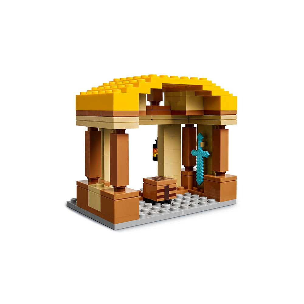 LEGO Minecraft El Ataque a la Aldea del Globo de Ghast 21273: Set de construcción de 555 piezas - Edad 10+