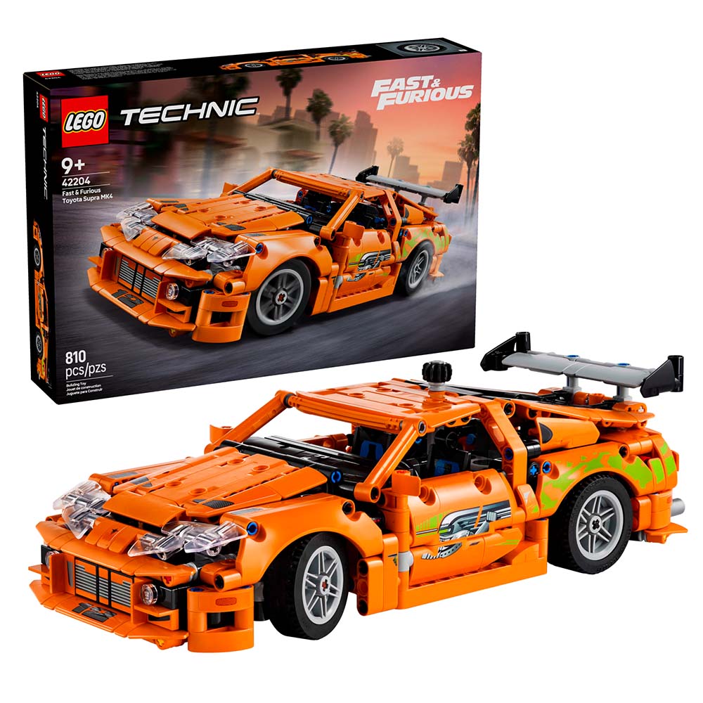 LEGO Technic Fast and Furious Toyota Supra MK4 42204: Set de construcción de 810 piezas - Edad 9+