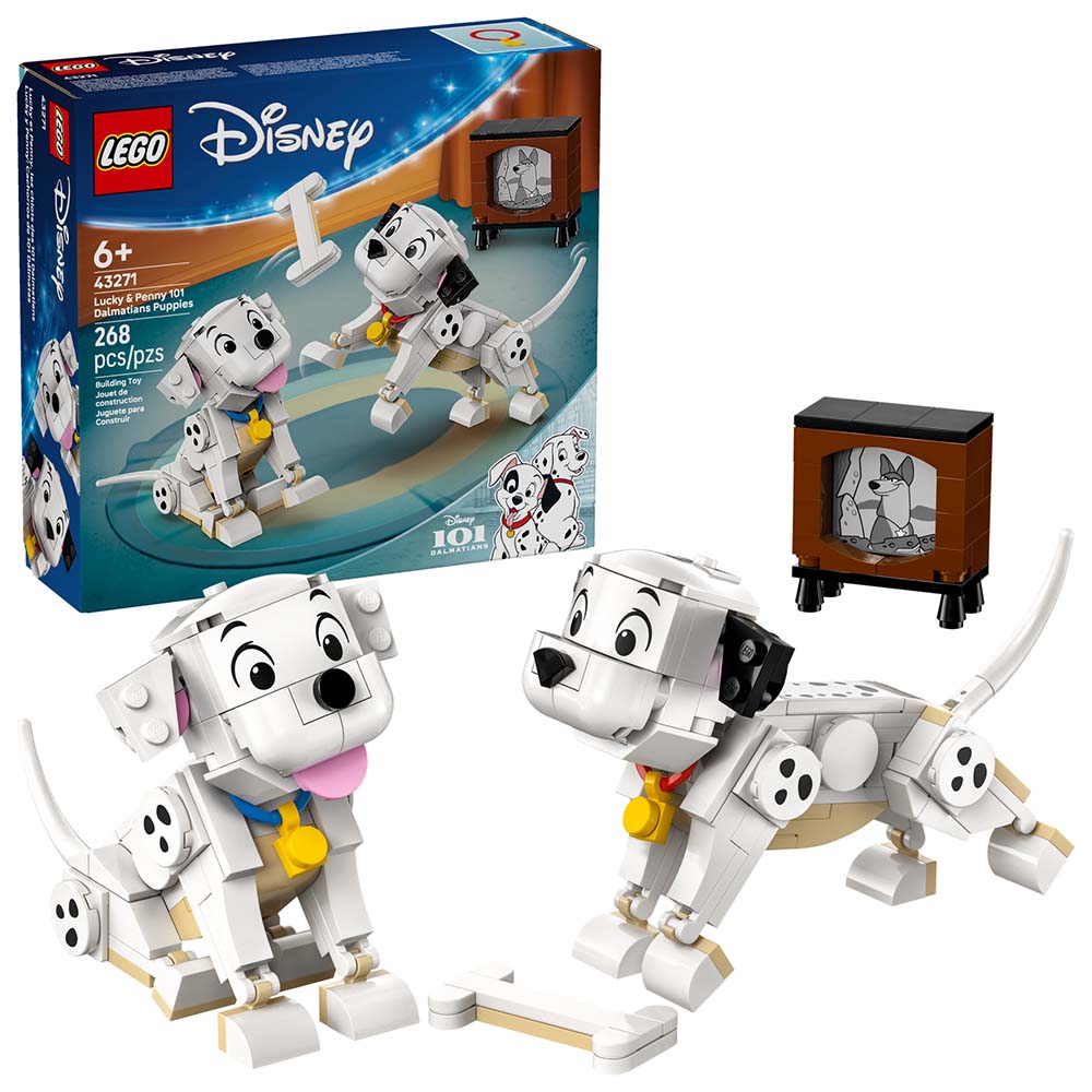 LEGO Lucky y Penny: Cachorros de 101 Dálmatas 43271, sets de construcción