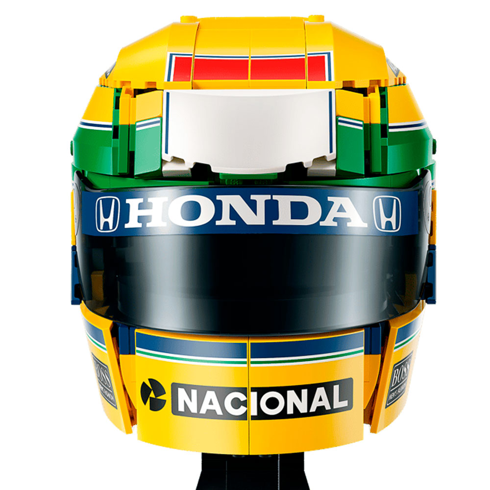 LEGO Editions Casco de Ayrton Senna: Set de Construcción de 931 Piezas con Minifigura - Edad 14+