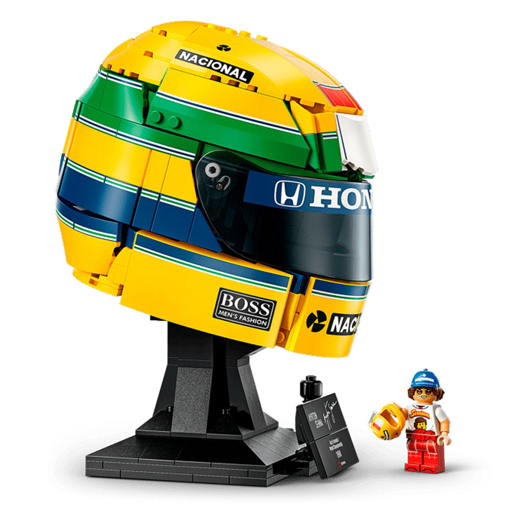 LEGO Editions Casco de Ayrton Senna: Set de Construcción de 931 Piezas con Minifigura - Edad 14+