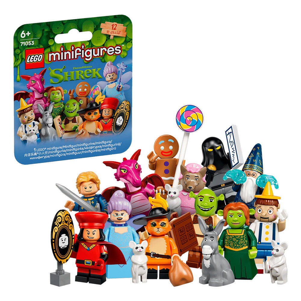 LEGO Minifigures Edición Shrek 71053: Minifigura Coleccionable Sorpresa con Accesorio - Edad 6+