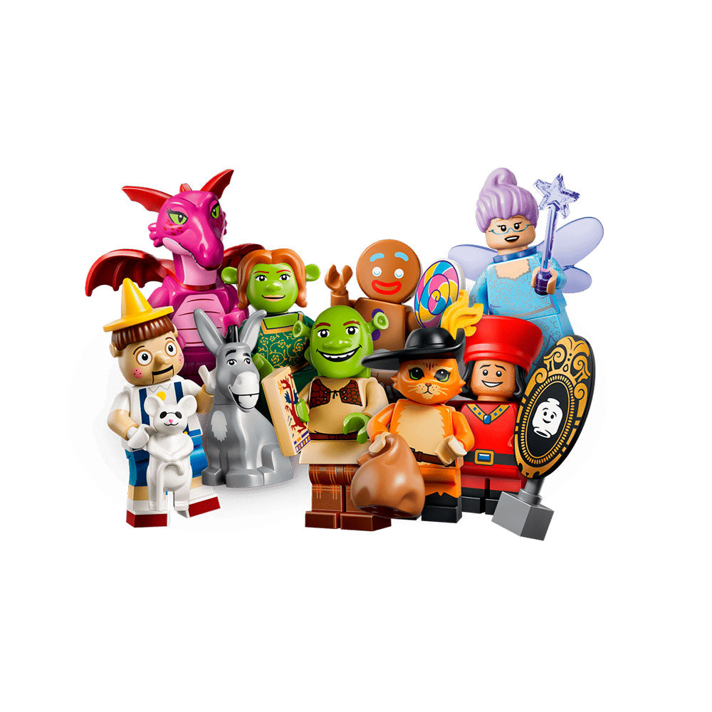 LEGO Minifigures Edición Shrek 71053: Minifigura Coleccionable Sorpresa con Accesorio - Edad 6+