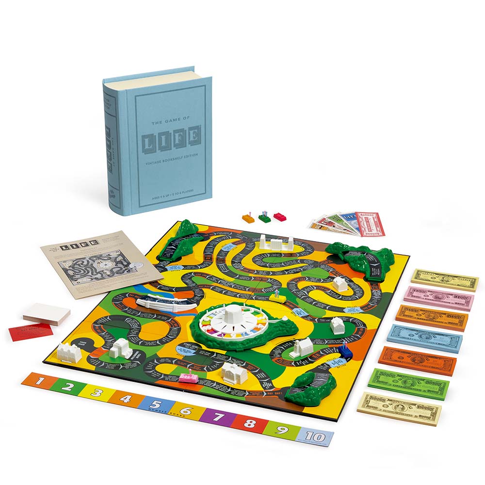 The Game of Life Vintage Bookshelf Edition 27450: Juego de mesa