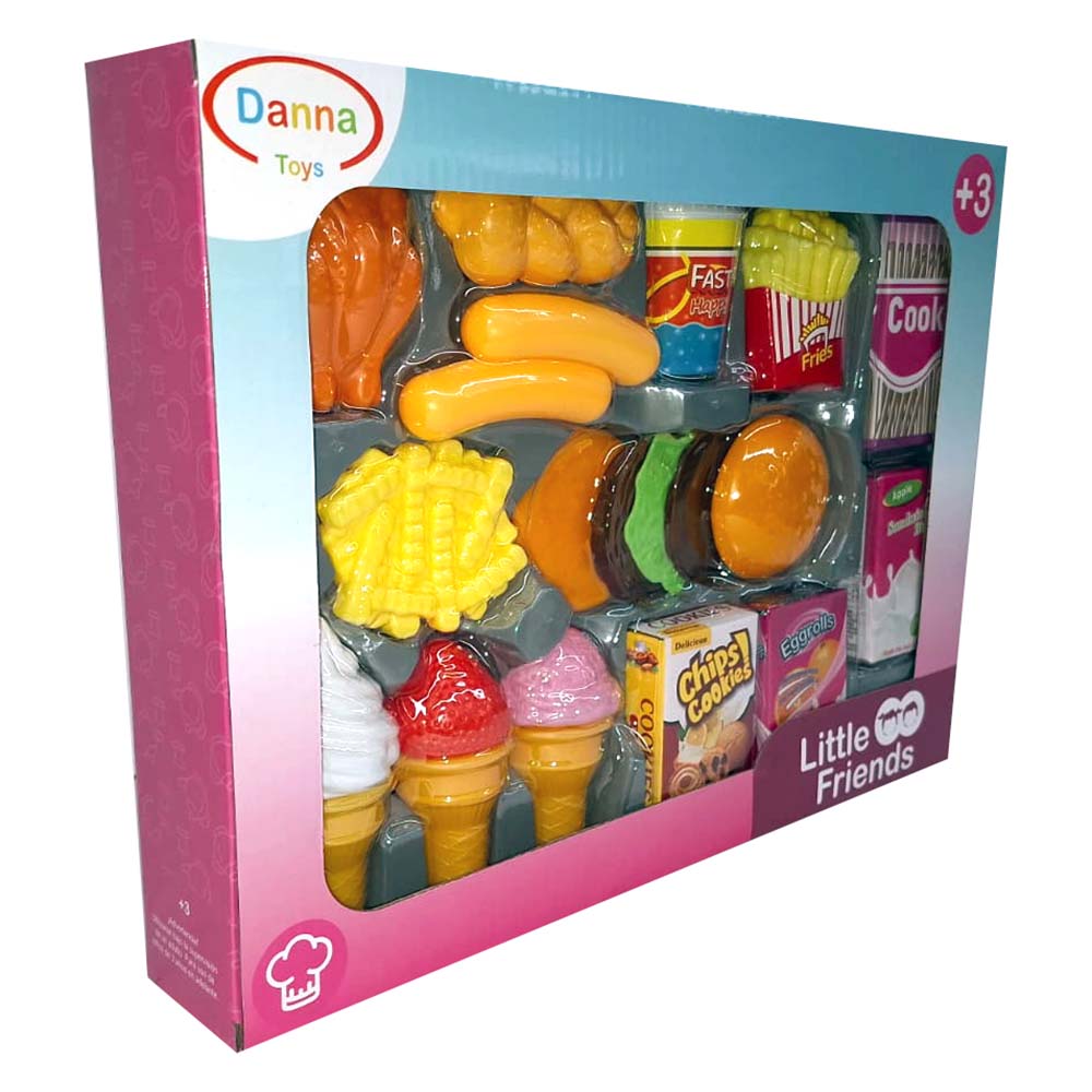 Food Hamburger Play Set – Little Friends, sets de cocina de juguete