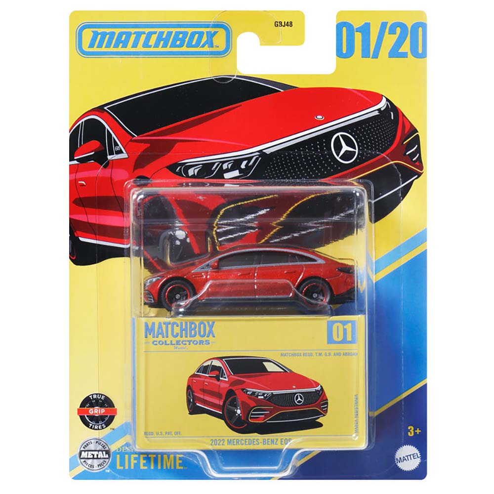 Matchbox Collectors 2022 Mercedes-Benz EQS GBJ48, vehículos de juguete