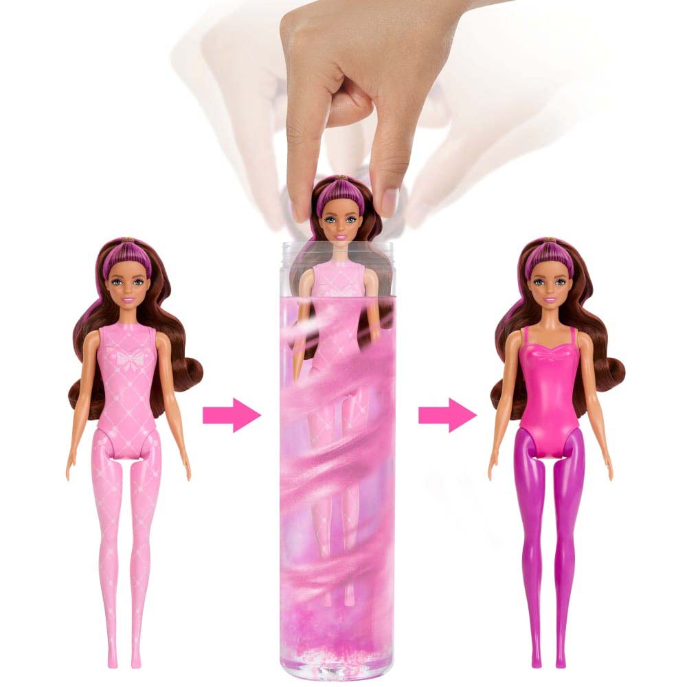 muñecas barbie color reveal barbie a sorpresa Barbie Muñeca Bailarinas de Ballet Surtido Sorpresa HTH46
