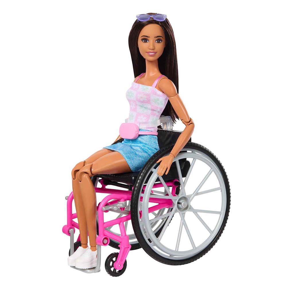 Barbie Muñeca en Silla de Ruedas con Perro de Servicio HJY85 - Edad 3+